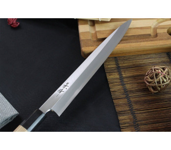 Kagekiyo Utage White Steel 24cm japanilainen käsintehty Yanagiba veitsi 2