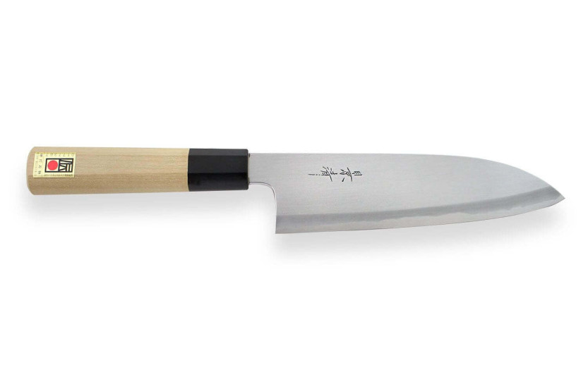 Japanisches handgefertigtes santokumesser Kagekiyo Utage White Steel 2 18cm