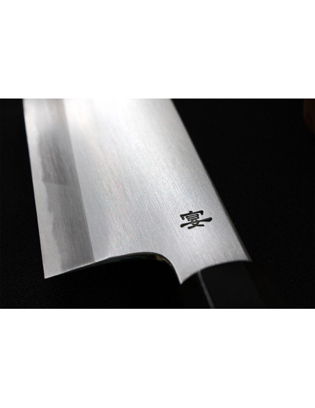 Kagekiyo Utage White Steel 2 18cm handmade Japanese santoku knife
