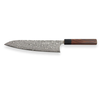 Masakage Kumo 24cm handgjord japansk kockkniv Damaskus 63 lager