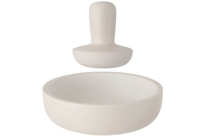 Berghoff mortero grande de gres blanco de 17 cm Leo + maja