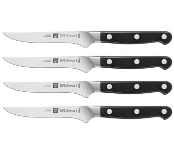 Zwilling PRO set van 4 gesmede steakmessen 12cm Friodur® staal