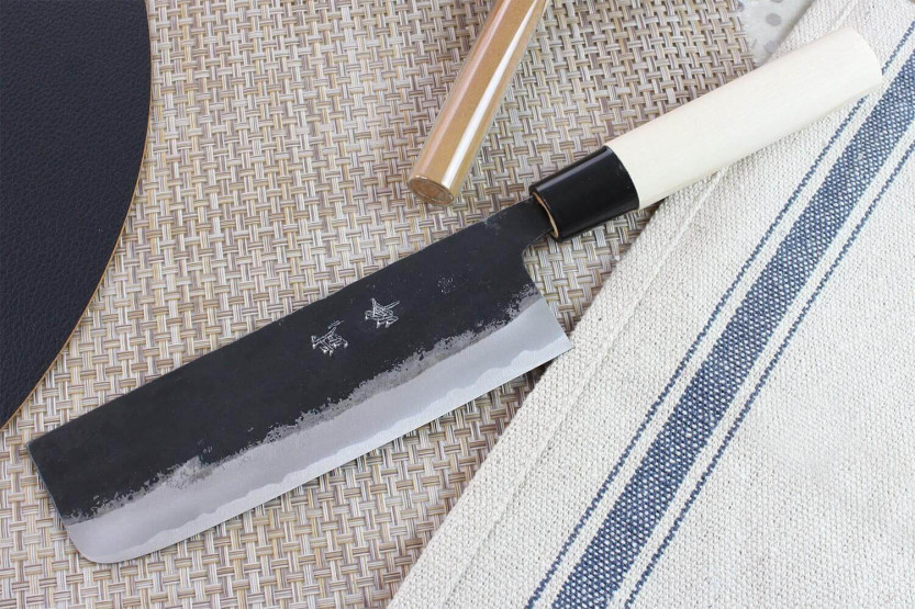 Couteau nakiri japonais artisanal Murata 16.5cm Aogami 1