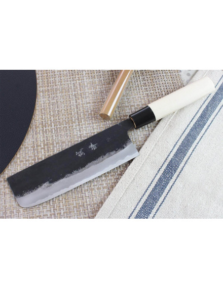 Estojo nakiri japonês artesanal Murata 16,5cm Aogami 1