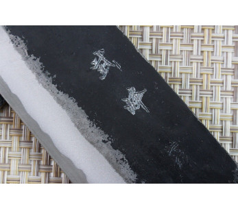 Couteau nakiri japonais artisanal Murata 16.5cm Aogami 1 2