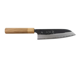 Japansk santokukukniv Yu Kurosaki Yami Aogami Super 16,5cm