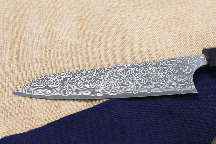 Masakage Kumo 18 cm håndlavet japansk kokkekniv Damaskus 63 lag