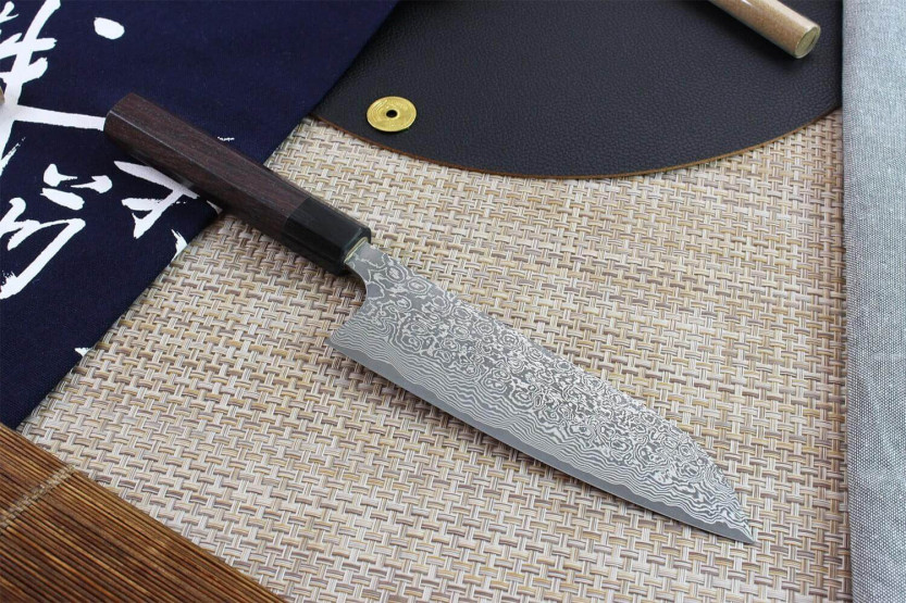 Masakage Kumo 16.5cm 63-kerroksinen damascus käsintehty japanilainen santoku veitsi