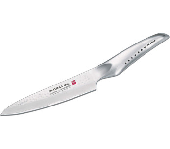 Global Sai M02 hoja martillada 14cm cuchillo universal japonesa 2