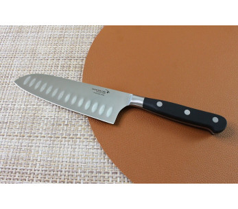 Cuchillo santoku Ideal Sabatier DEG con hoja con borde grantonde 17 cm 2