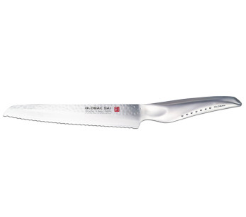 Global Sai M04 Japanilainen leipäveitsi 17cm vasaroitu terä