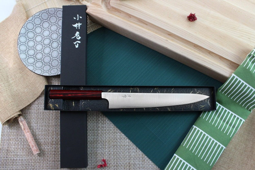 Handwerkliches japanisches Aufschnittmesser Kei Kobayashi SG2 27cm