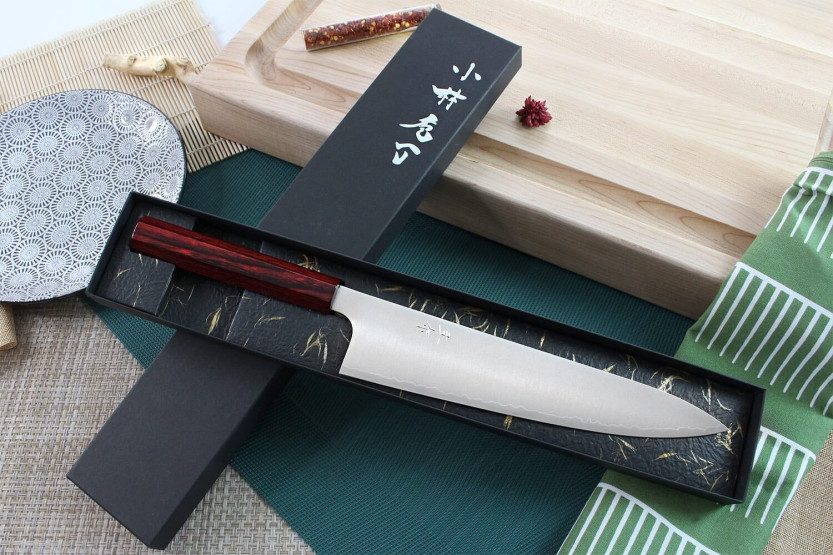 Kei Kobayashi SG2 24cm käsintehty japanilainen keittiöveitsi