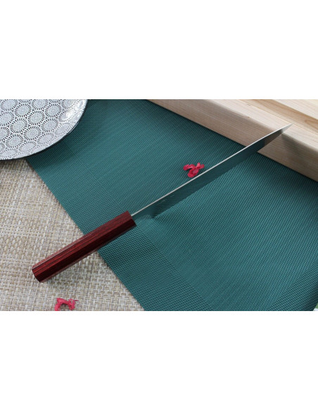 Coltello da cuoco giapponese Kei Kobayashi SG2 21 cm fatto a mano