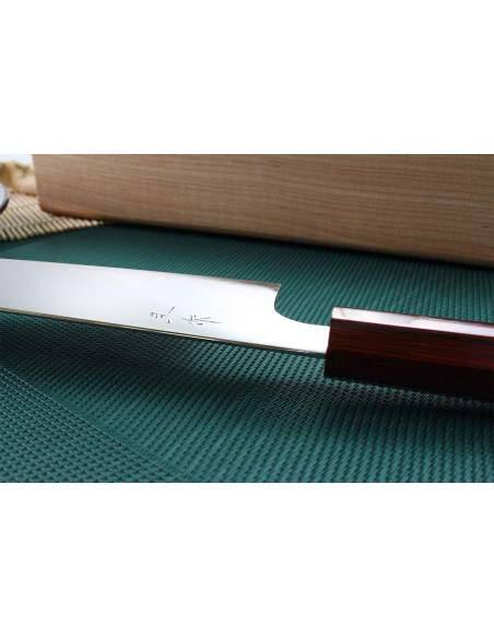 Coltello da cuoco giapponese Kei Kobayashi SG2 21 cm fatto a mano