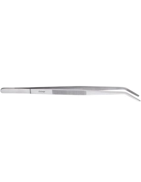 Large bent-tip barbecue tongs Triangle stainless steel