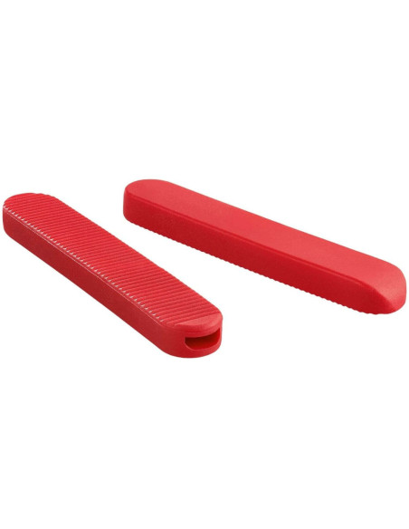 Pinze da cucina grandi in acciaio inox con punte in silicone