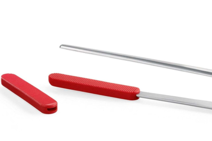 Pinze da cucina grandi in acciaio inox con punte in silicone