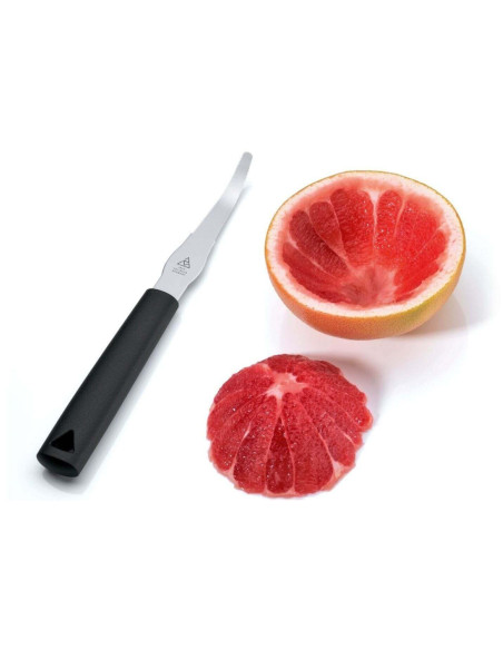 Triangel citruskniv flexibelt mikrosågtandat blad grönt grepphandtag
