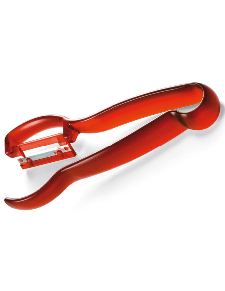 Pelador de espárragos Triángulo ambidiestro rojo