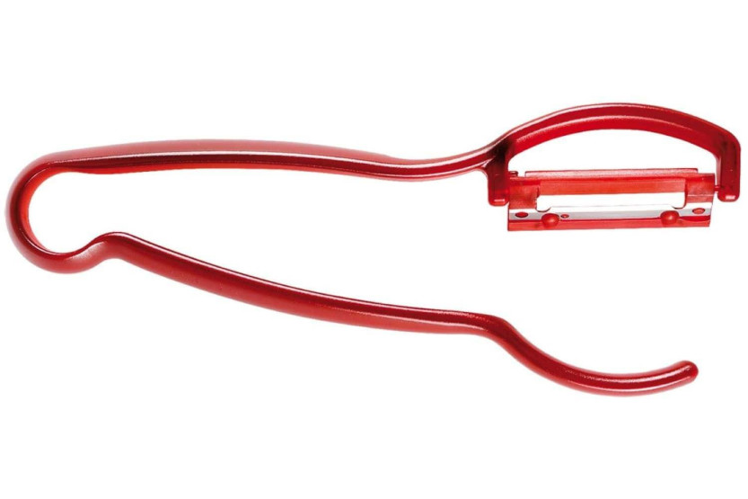 Pelador de espárragos Triángulo ambidiestro rojo