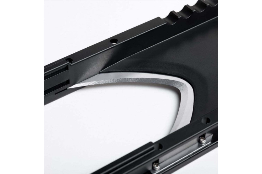 mandolina de cocina triangular 4 cuchillas de acero inoxidable + empujador