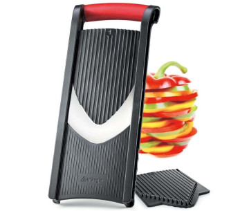 Triangle bandolim de cozinha 4 lâminas de aço inoxidável + empurrador 2