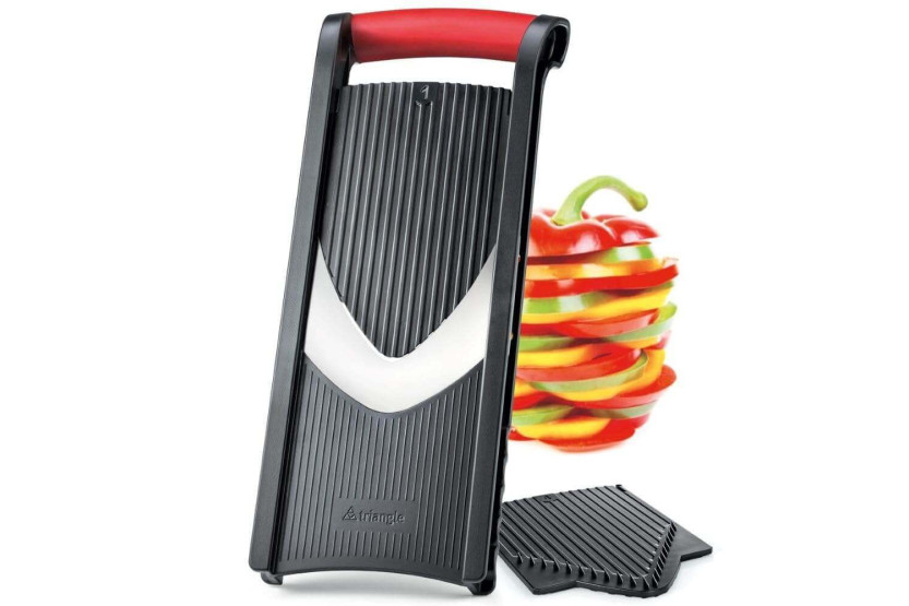 Triangle Kitchen mandolin 4 stainless steel blades + pusher