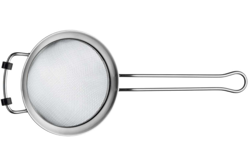 Coador triangular profissional em aço inoxidável com pega