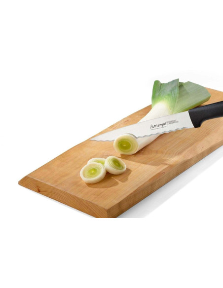Triangle stainless steel corrugated blade knife 16cm