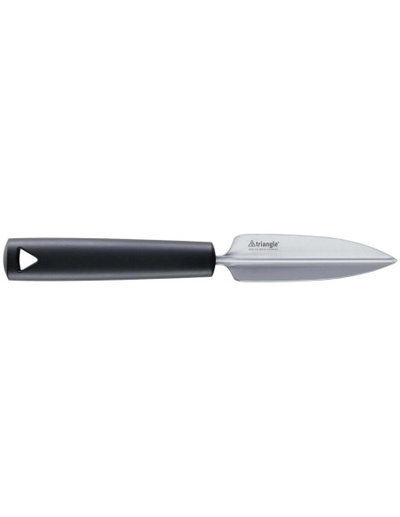 Faca serrilhada triangular, lâmina de 10 cm em aço inoxidável