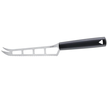 coltello da formaggio a triangolo con lama traforata di 14 cm e impugnatura verde