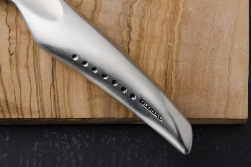 Faca japonesa faca santoku Global Sai 03faca santoku lâmina martelada de 19 cm