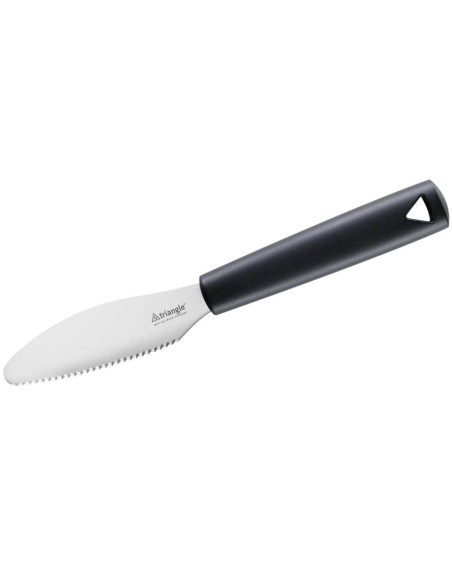 Triangle brunsjkniv i rustfritt stål, 22 cm, svartgrønt håndtak