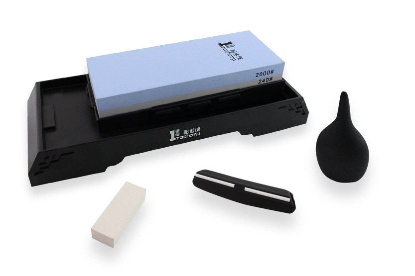 Maxi Prosharp doppelseitiger Schleifstein 240/2000 + 5 Zubehörteile
