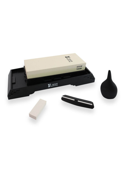 Maxi Prosharp dobbeltsidet slibesten 1000/6000 + 5 tilbehørsdele