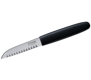 Coltello da decorazione a triangolo con lama in acciaio inox da 19 cm