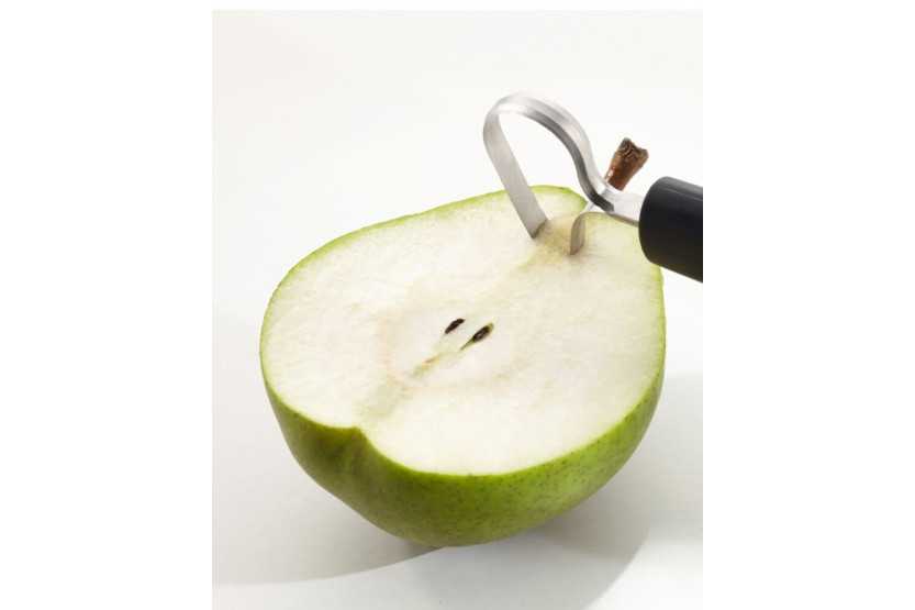 Escurridor triangular de acero inoxidable para frutas y verduras