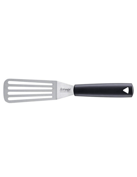 Spatola professionale Triangolo piegato traforato flessibile con impugnatura verde 28,5 cm
