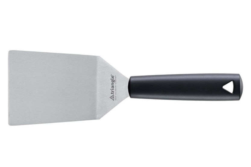 Spatola professionale angolata Triangolo in acciaio inox 12 cm