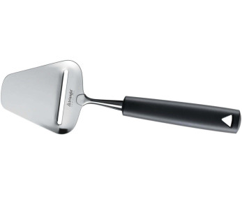 Rascador de queso triangular de acero inoxidable con mango de agarre verde negro