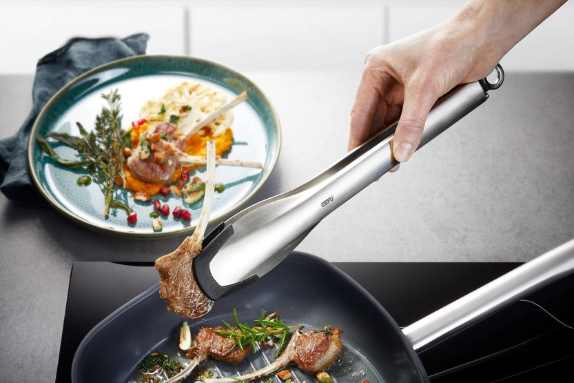 Gefu Capto 38,5 cm pinze da cucina in acciaio inox