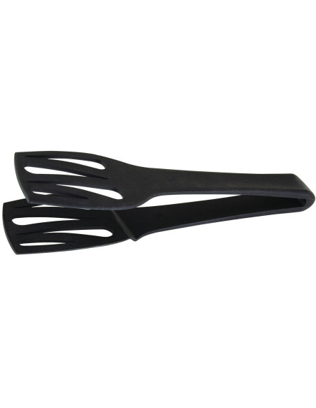 Professionelle breite Servierzange aus schwarzem Polyamid 28cm
