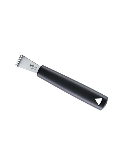 Zesteur Triangle acier inox manche en green grip noir