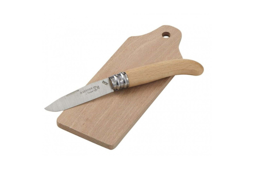 Boxed set 3 André Verdier bird's beak vegetable knives + serrated stylus + pantry