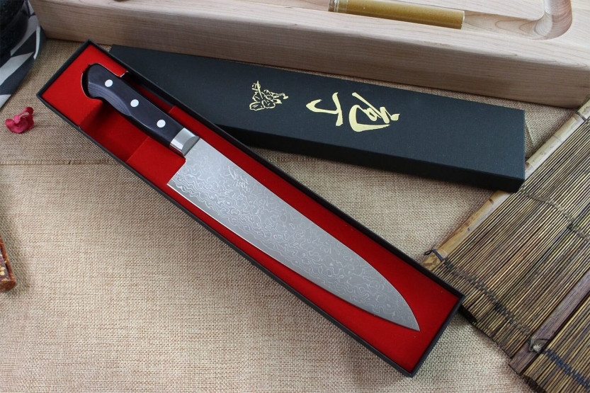 Tsunehisa VG10 Damaskus 45 lag 21 cm japansk kokkekniv