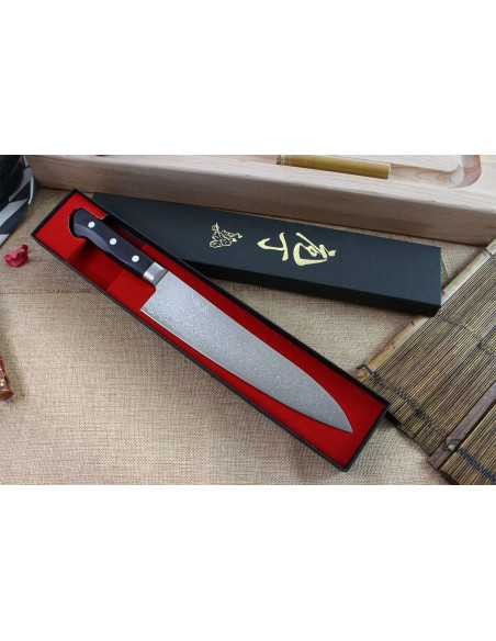Tsunehisa VG10 Damaskus 45 lag 21 cm japansk kokkekniv