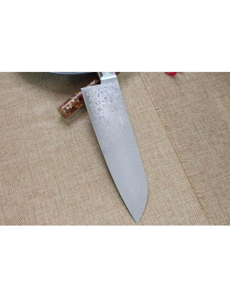 Tsunehisa VG10 Damaskus 45-lags 16,5 cm japansk santoku-kniv