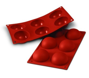 Silicon Flex professionell form 300x175mm 6 halvkulor