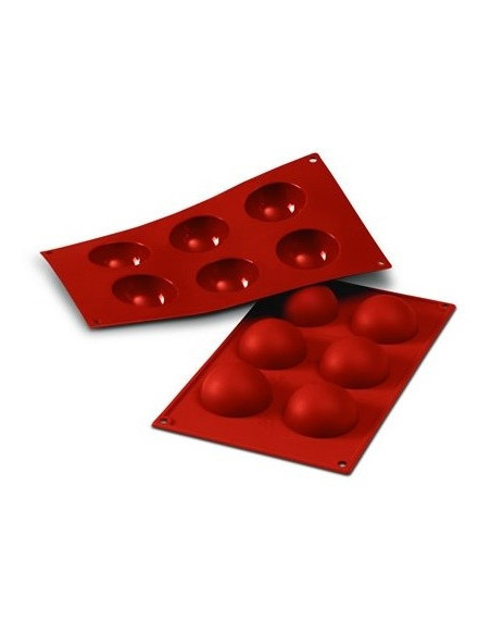 Molde profissional Silicon Flex 300x175mm 6 meias esferas 6cm
